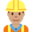 man construction worker, medium skin tone